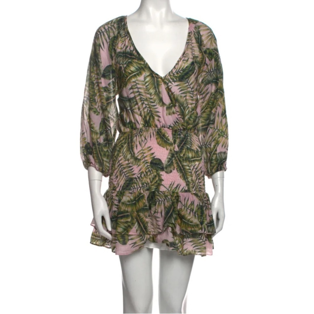 Suboo Green Printed Mini Dress Size 4